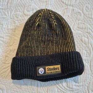 Pittsburgh Steelers men's one size knit fleece lined beanie EUC